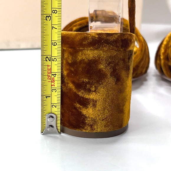 Loeffler Randall Renee-VL Knot Heel Velvet Sandal Ochre Women 6.5B Anthropologie - Picture 8 of 11